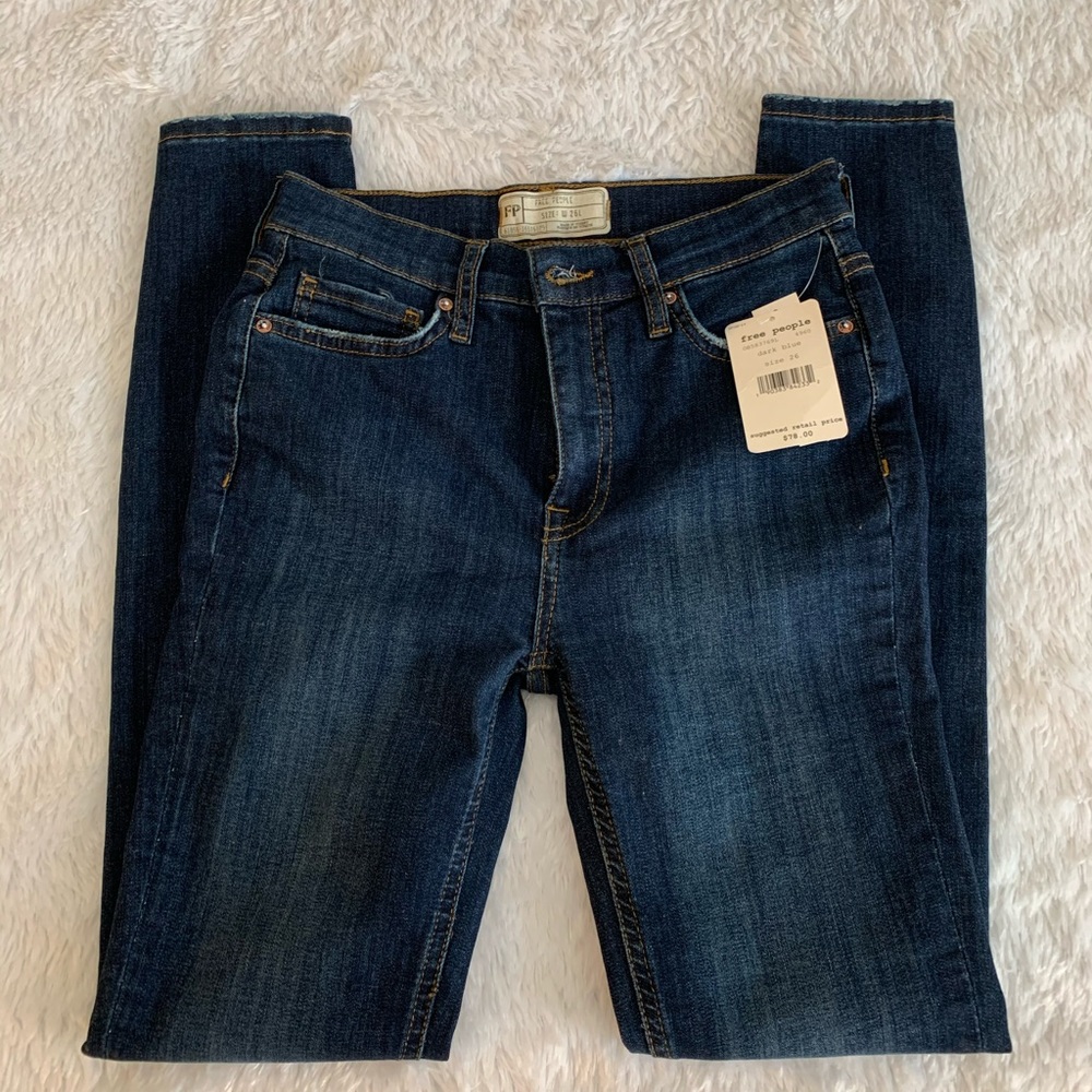 Free People Busted Knee Skinny Jean (LONG)